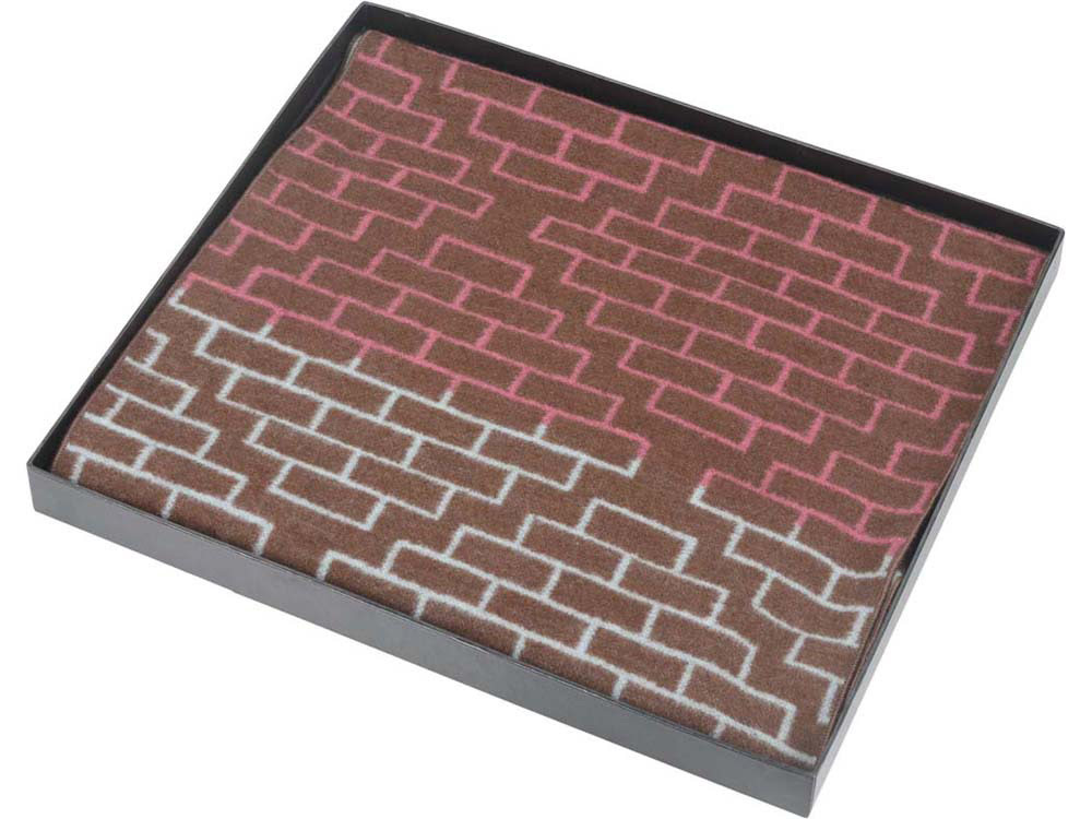 Шарф «Кирпичная кладка», коричневый, шелк Шарф «Кирпичная кладка», коричневый, шелк