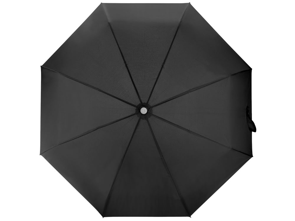 Зонт Леньяно, черный, черный/серебристый, эпонж/металл/пластик
