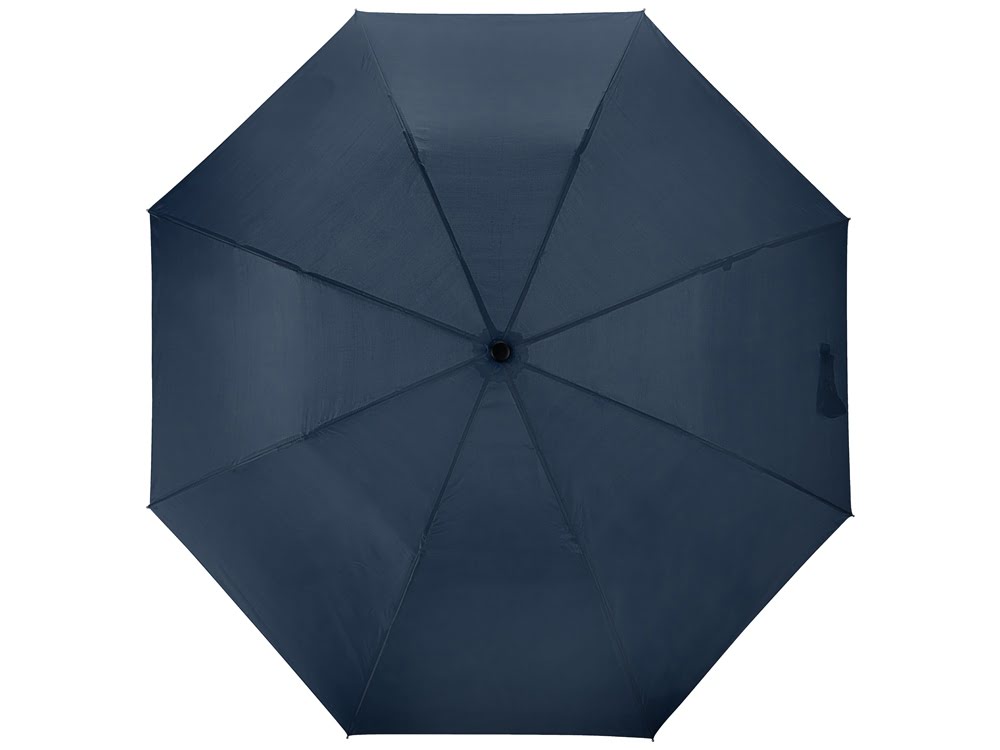 Зонт складной Андрия, синий, синий/черный/серебристый, нейлон/металл/пластик