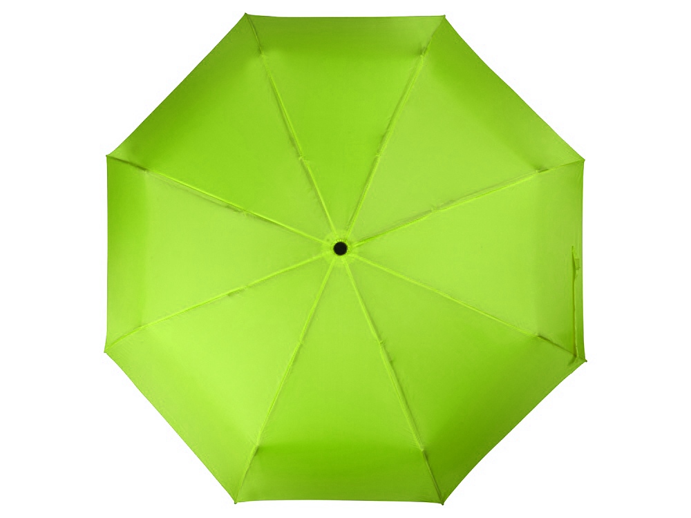 Зонт складной Columbus, механический, 3 сложения, с чехлом, зеленое яблоко (Р), зеленое яблоко, купол- полиэстер, каркас-сталь, спицы- сталь, ручка- пластик