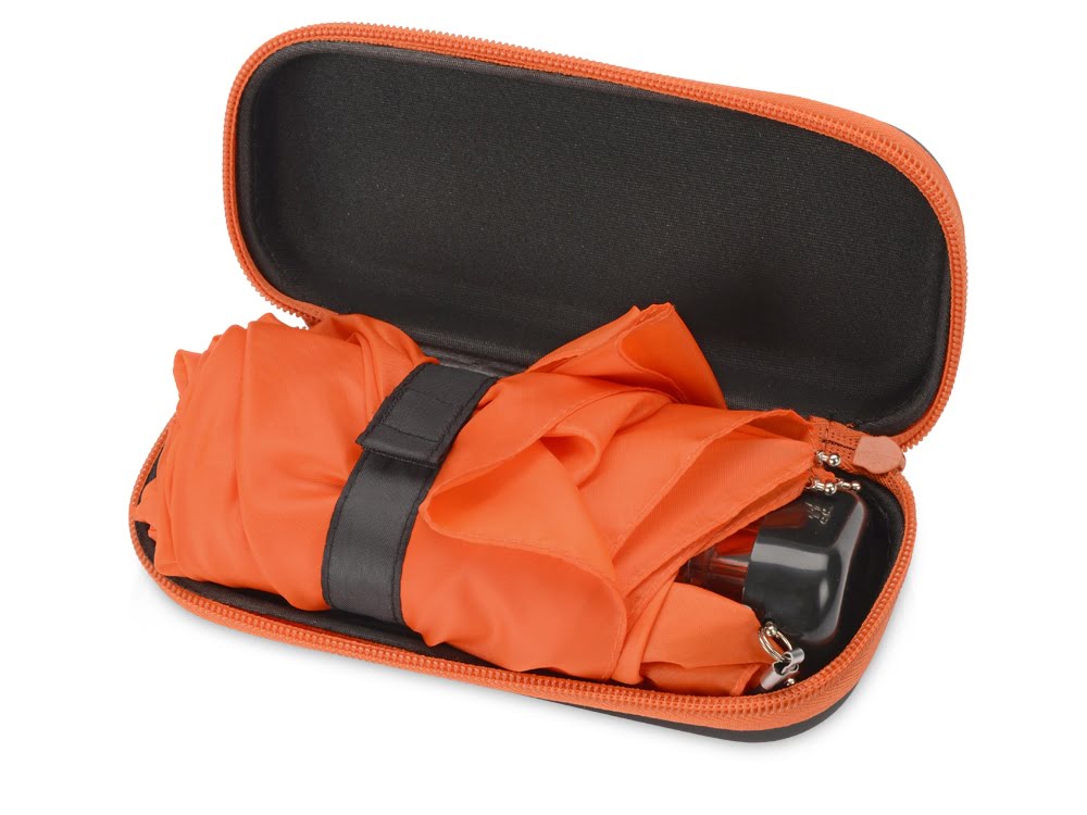 Зонт складной Stella, механический 18, оранжевый, оранжевый, полиэстер