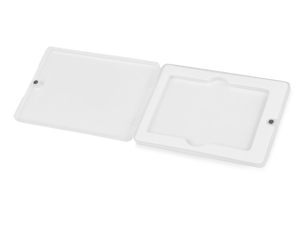 Коробка для флеш-карт «Cell» в шубере, белый прозрачный, белый прозрачный, пластик
