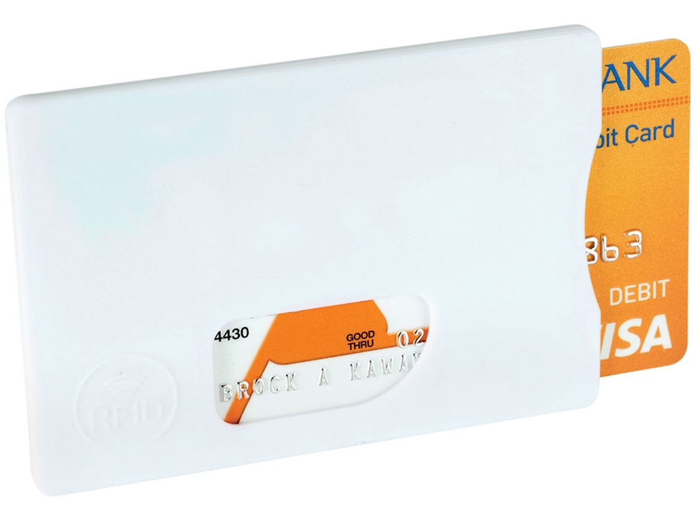 Защитный RFID чехол для кредитной карты Arnox, белый, белый, абс пластик