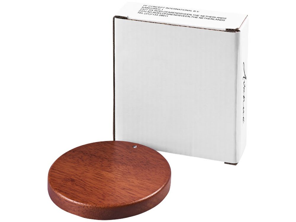 Деревянное беспроводное зарядное устройство Bora, дерево, коричневый, дерево Деревянное беспроводное зарядное устройство Bora, дерево, коричневый, дерево