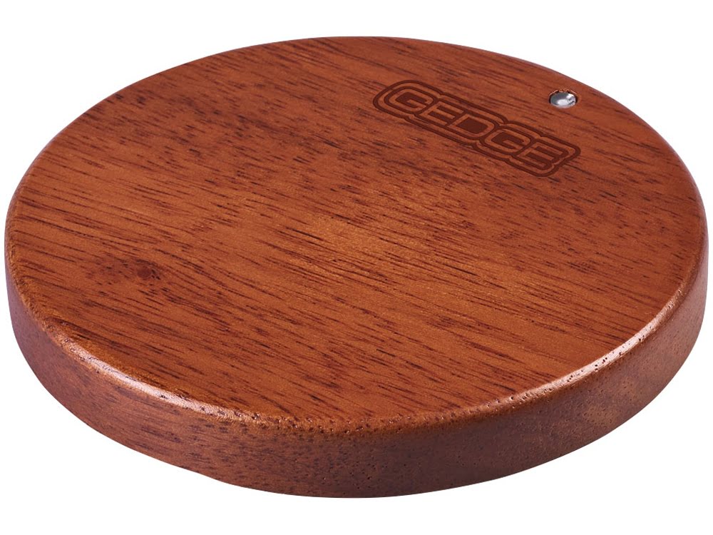 Деревянное беспроводное зарядное устройство Bora, дерево, коричневый, дерево Деревянное беспроводное зарядное устройство Bora, дерево, коричневый, дерево