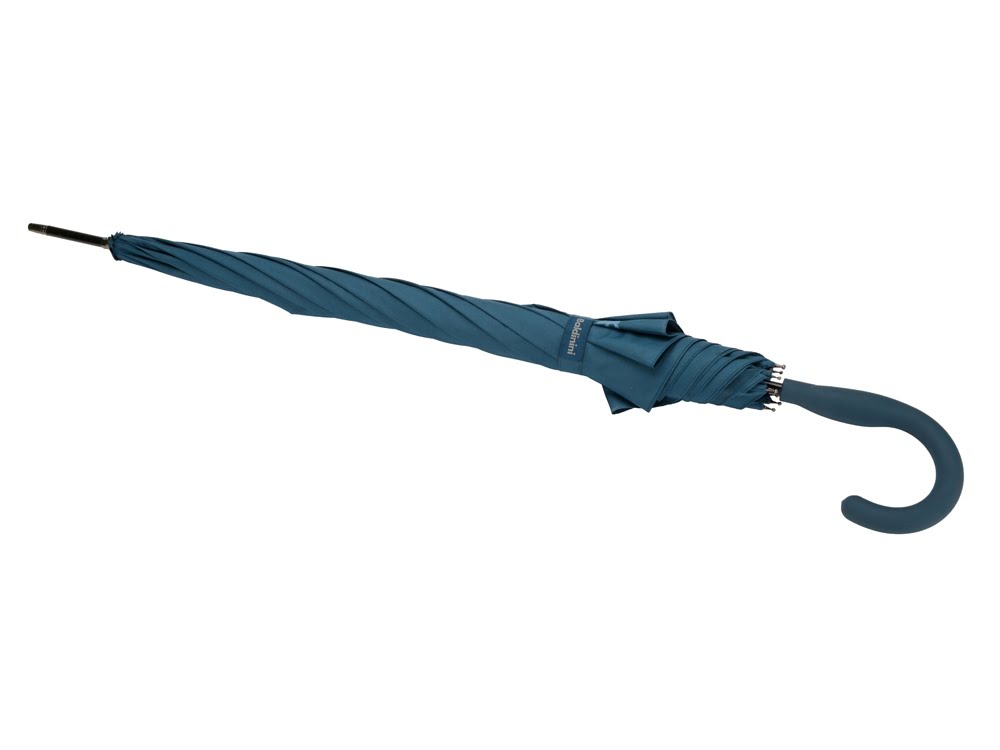 Зонт-трость. Baldinini, синий/черный, синий/черный, эпонж/металл Зонт-трость. Baldinini, синий/черный, синий/черный, эпонж/металл