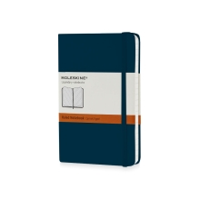 Записная книжка Moleskine Classic (в линейку), Pocket (9х14 см), голубой сапфир