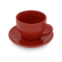 Чайная пара Гленрок, 220мл, красный (Р), красный, керамика