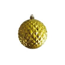 Новогоднее подвесное украшение из полистирола / 8x8x8см, золотистый
