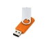 USB-флешка на 8 Гб «Квебек», оранжевый, пластик с покрытием soft-touch\металл