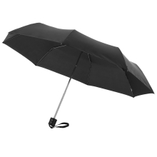 Зонт Ida трехсекционный 21,5, черный (Р)