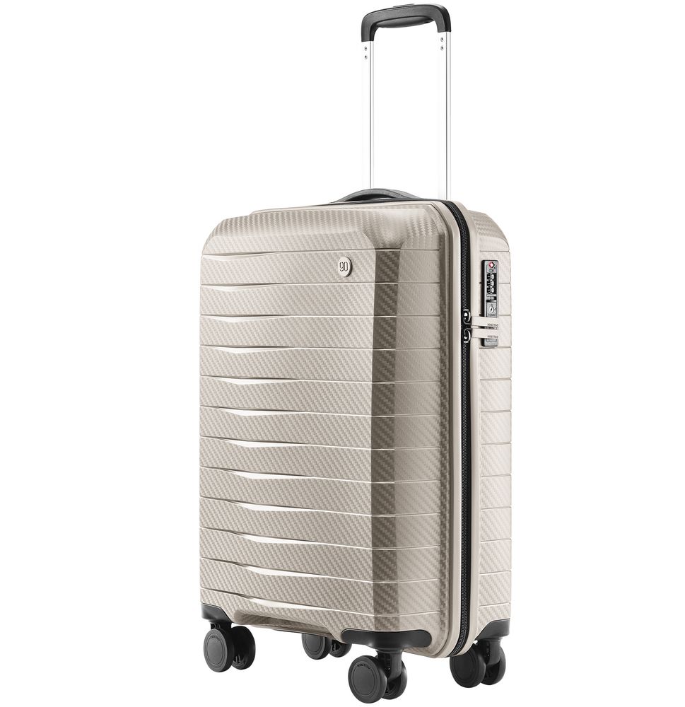 Чемодан Lightweight Luggage S, бежевый, , корпус - поликарбонат, трехслойный; детали отделки - полипропилен