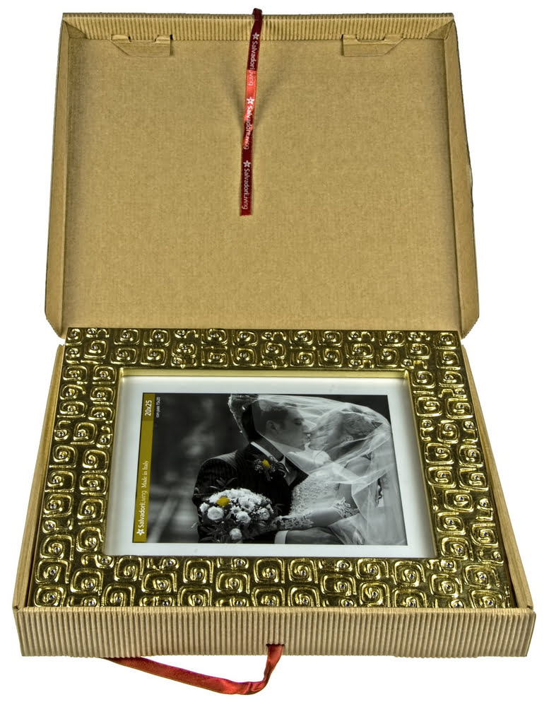 Рамка для фотографий Gold, золотистая, , стекло; полимер