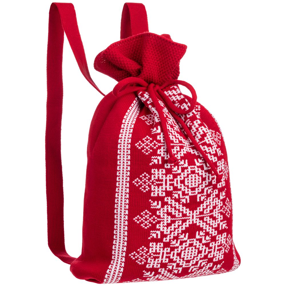 Сумка-рюкзак Onego, красная, , акрил 100%