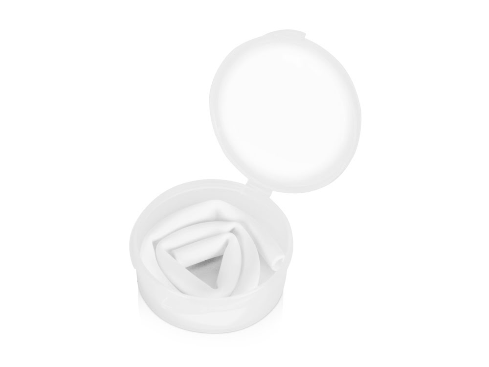 Силиконовая трубочка Fresh в пластиковом кейсе, белый, белый, силикон, пластик