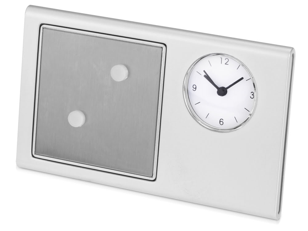 Часы «Шербург», серебристый, серебристый, пластик