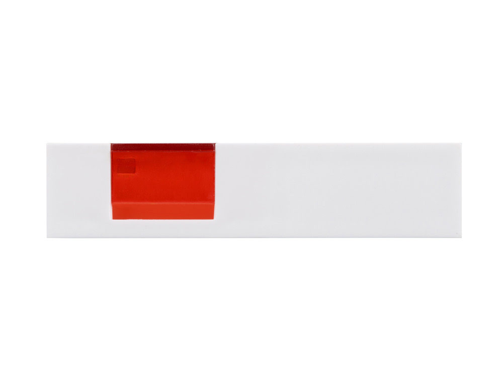 Подставка под ручку и скрепки «Потакет», белый/красный, белый/красный, пластик