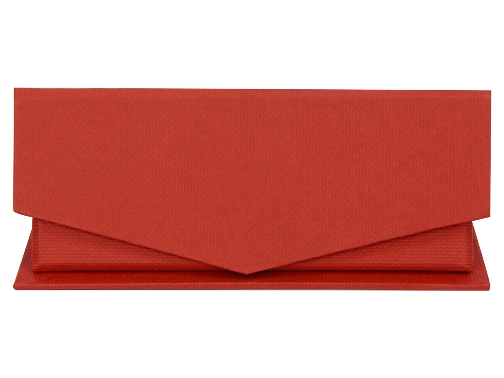 Подарочная коробка для флеш-карт треугольная, серый, красный, картон